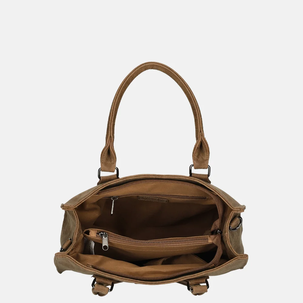 Enrico Benetti Indy handtas camel bij Duifhuizen