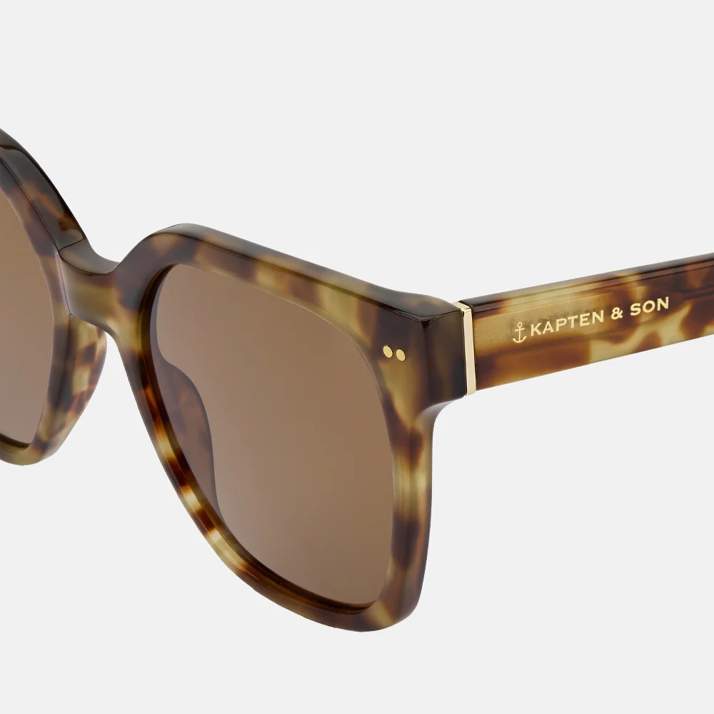 Kapten & Son Siena zonnebril havana tortoise brown bij Duifhuizen