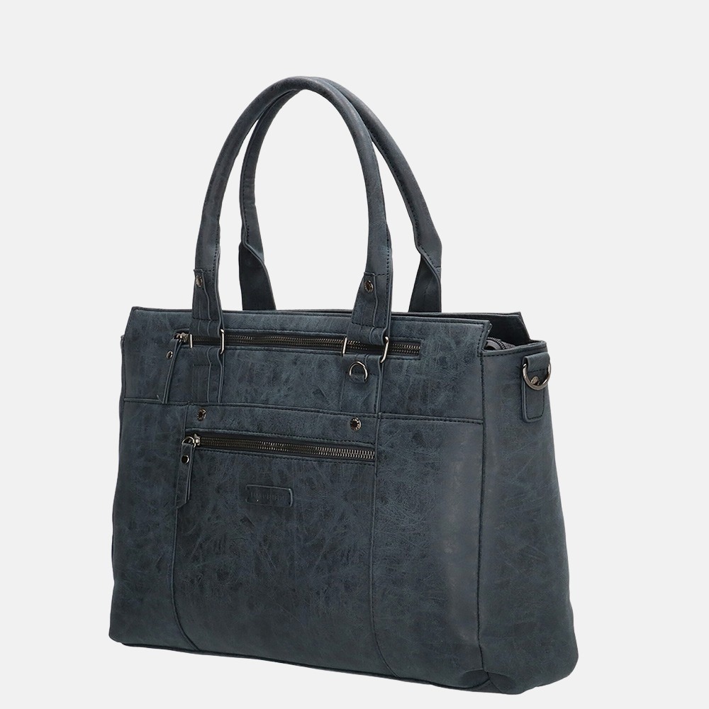 Enrico Benetti Nikki shopper 14 inch blue bij Duifhuizen