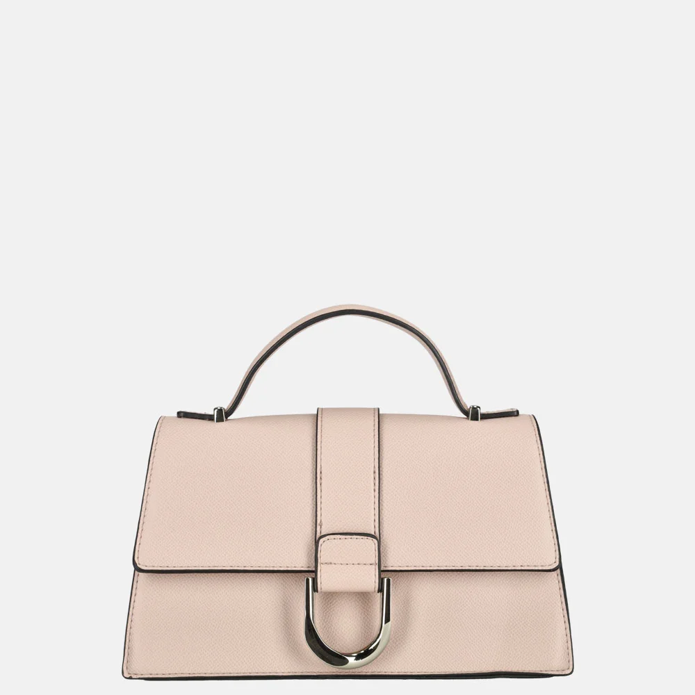 Flora & Co Saffiano crossbody tas rose bij Duifhuizen