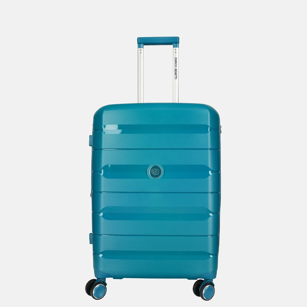 Enrico Benetti Montreal handbagage koffer 55 cm turquoise