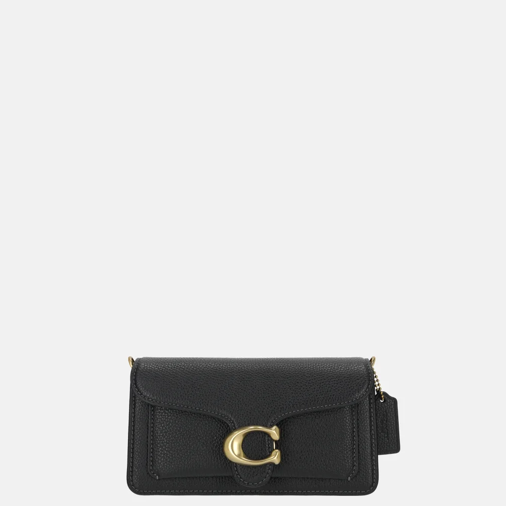 Coach Tabby Pebbled chain crossbody tas black bij Duifhuizen