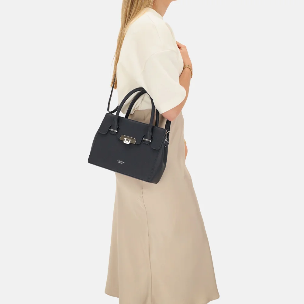 Charm London Soho handtas classic S blauw bij Duifhuizen