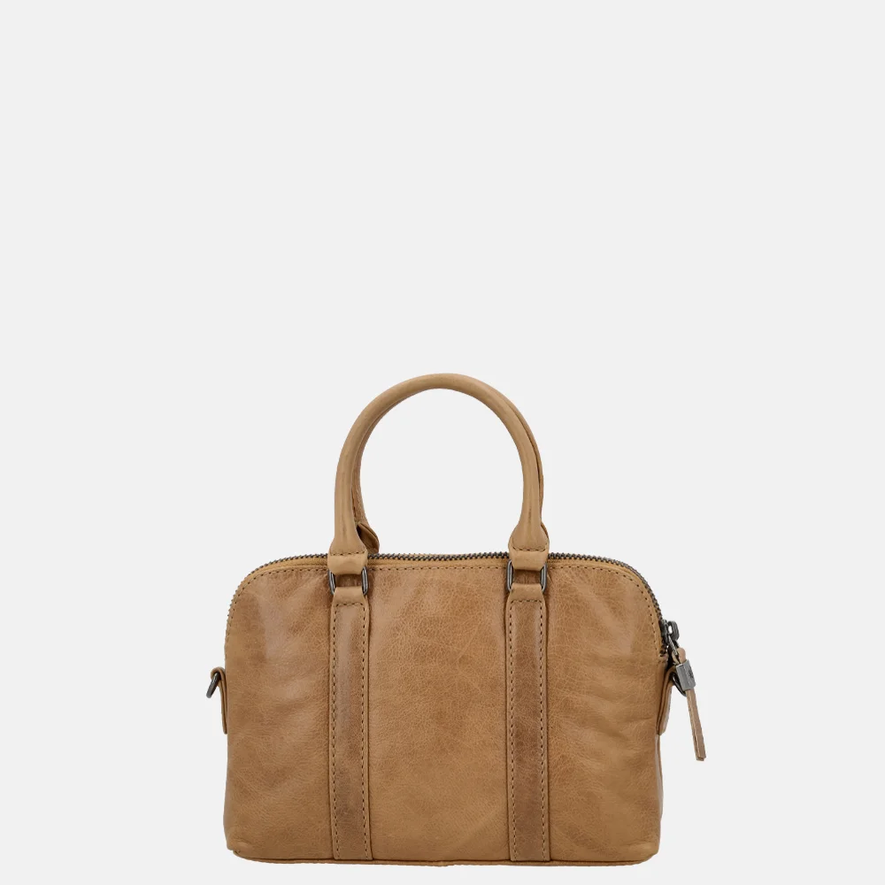 Hide & Stitches Porto handtas S taupe bij Duifhuizen