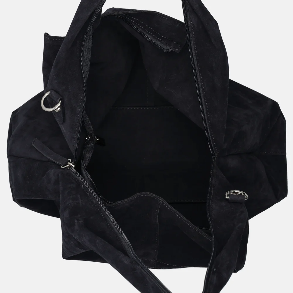 Flora & Co buideltas suedine navy bij Duifhuizen