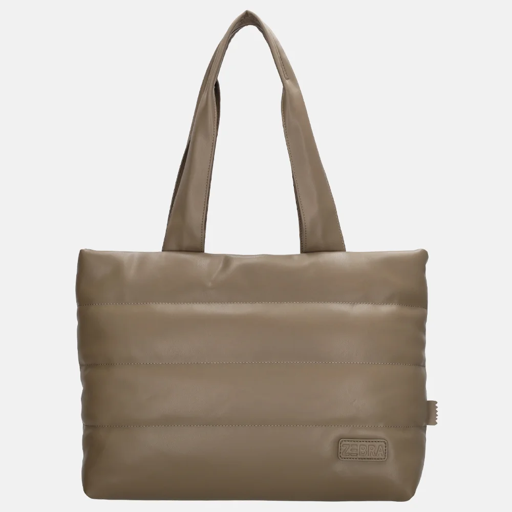 Zebra Trends Evie shopper taupe bij Duifhuizen