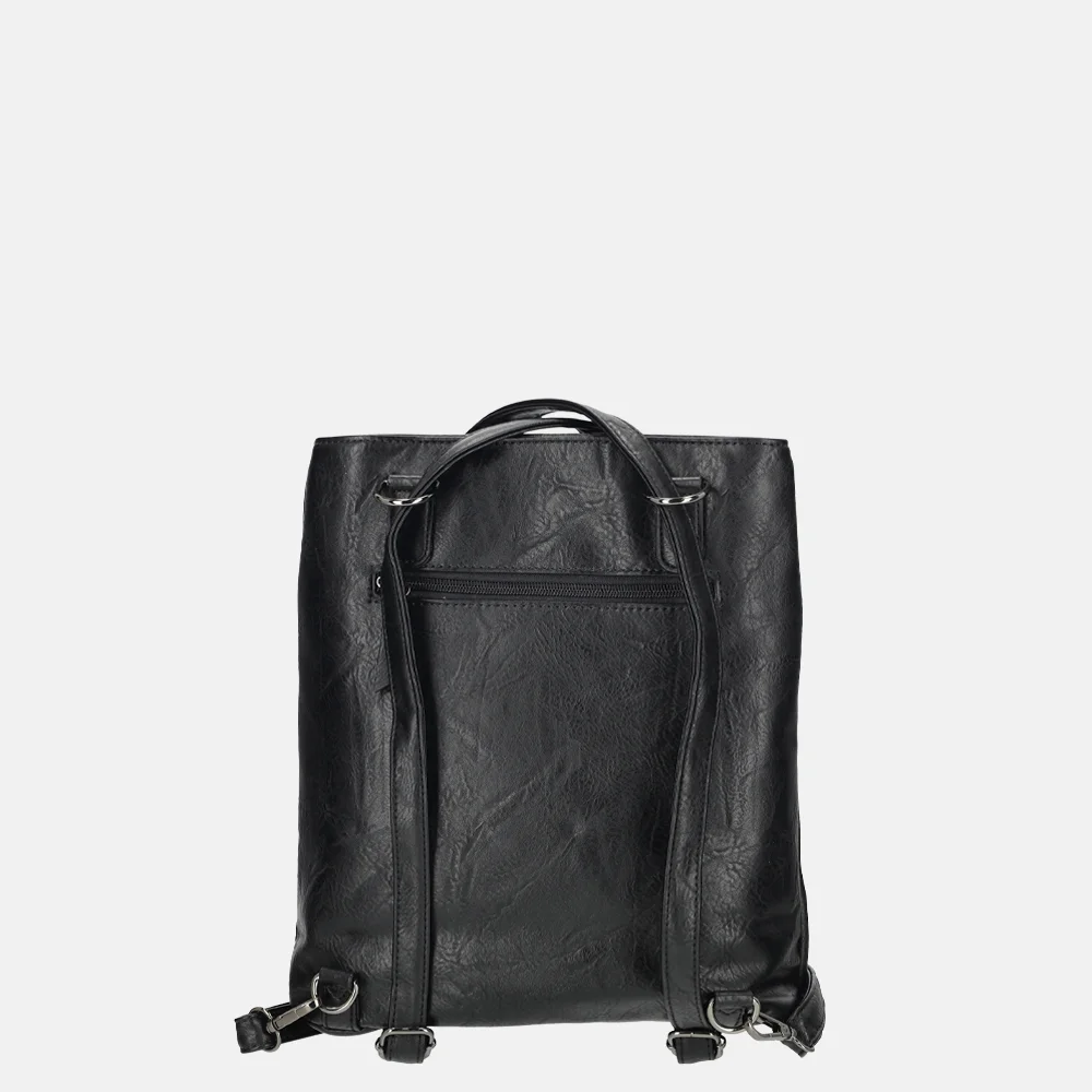 Enrico Benetti Julia rugzak/schoudertas zwart bij Duifhuizen