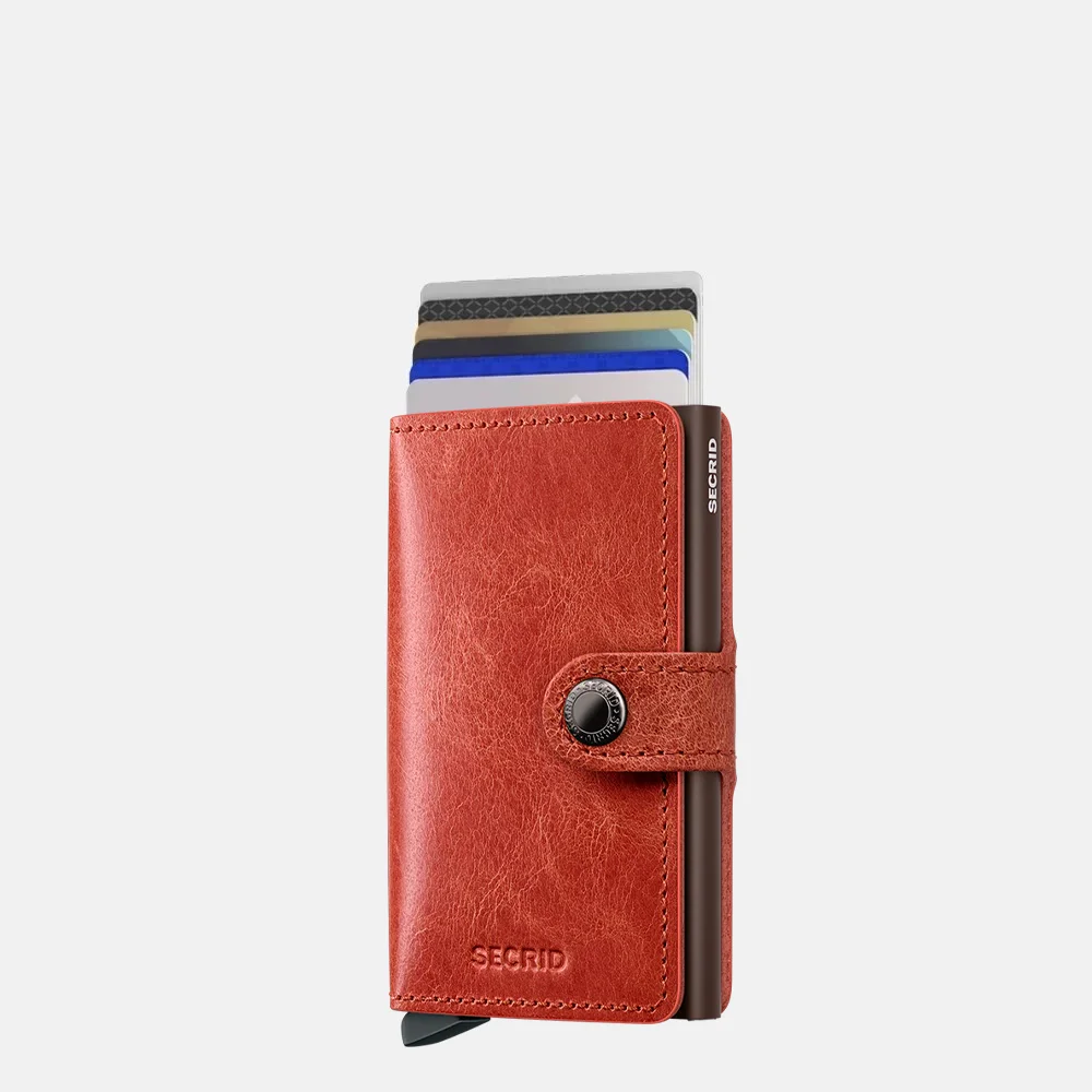 Secrid Miniwallet pasjeshouder vintage orange bij Duifhuizen