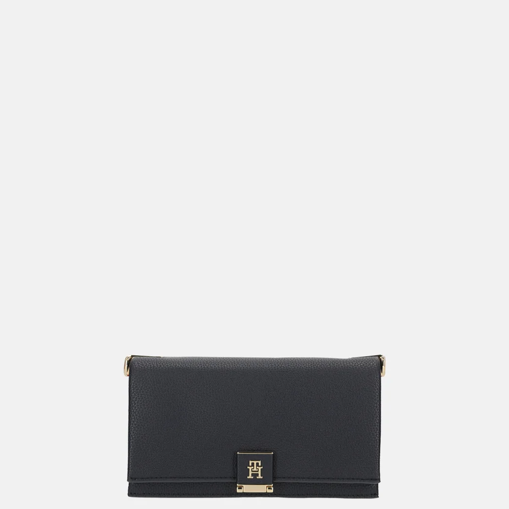 Tommy Hilfiger Mini crossbody tas space blue bij Duifhuizen