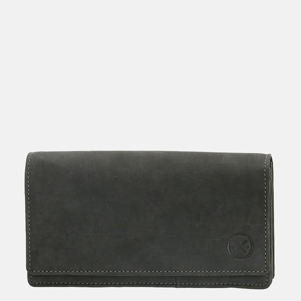 Hide & Stitches Idaho portemonnee black