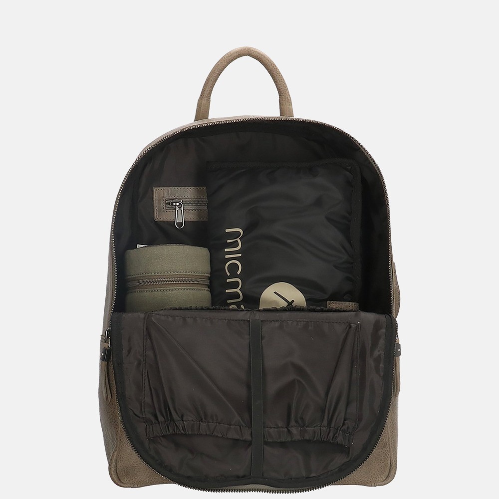 Micmacbags Côte d'Azur luiertas/rugzak mid grey bij Duifhuizen