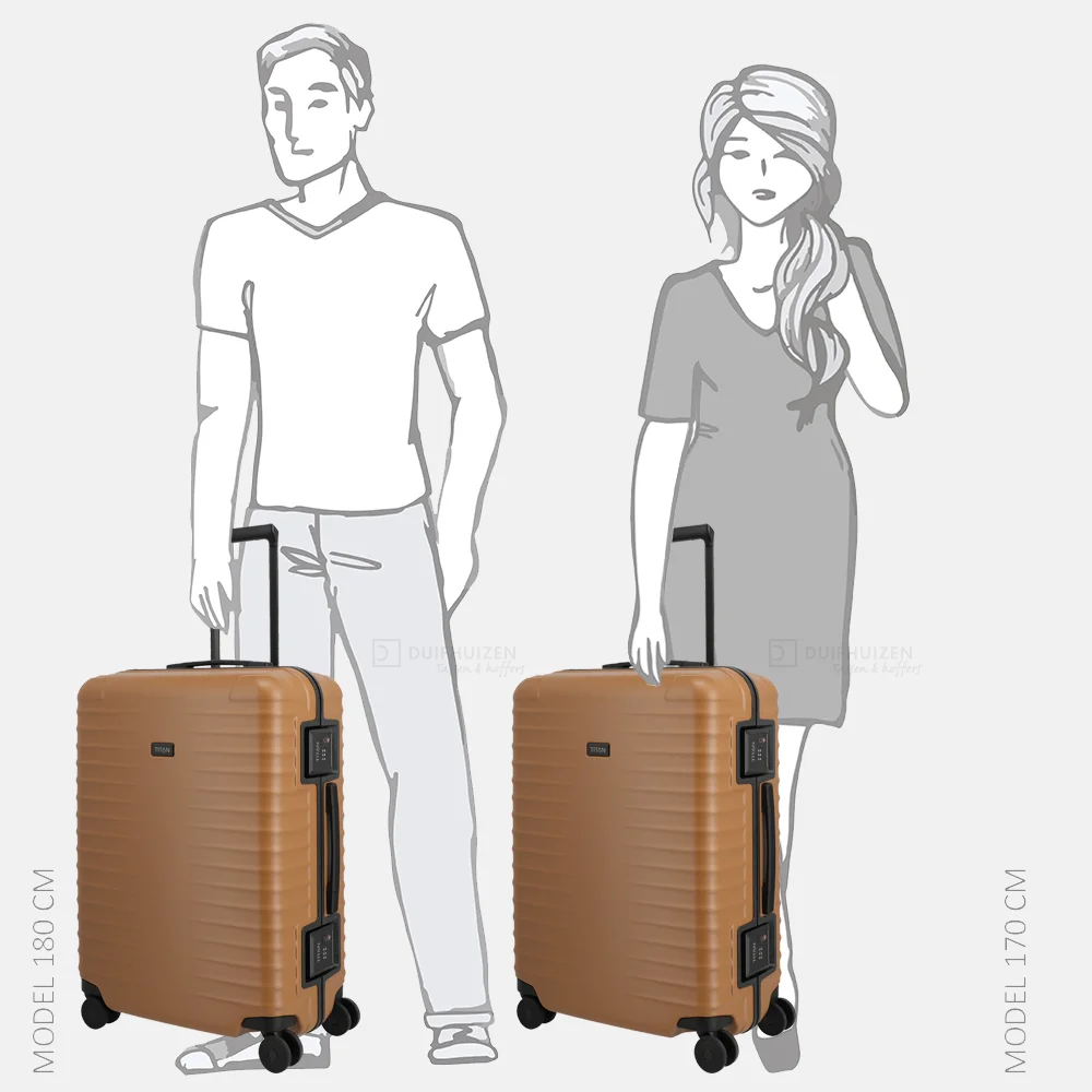 Titan Overseas reiskoffer 69 cm canyon bronze bij Duifhuizen