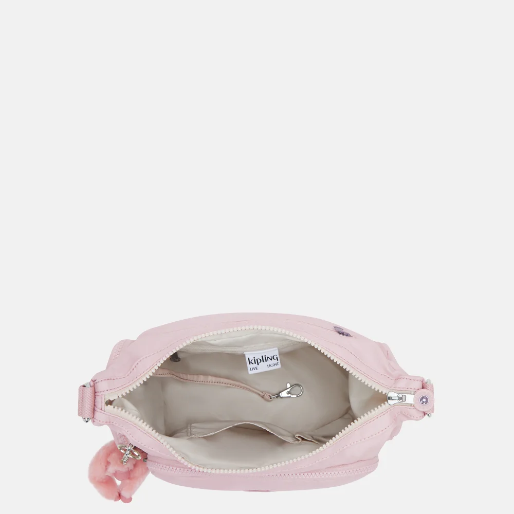 Kipling GABB schoudertas S pink shine bij Duifhuizen