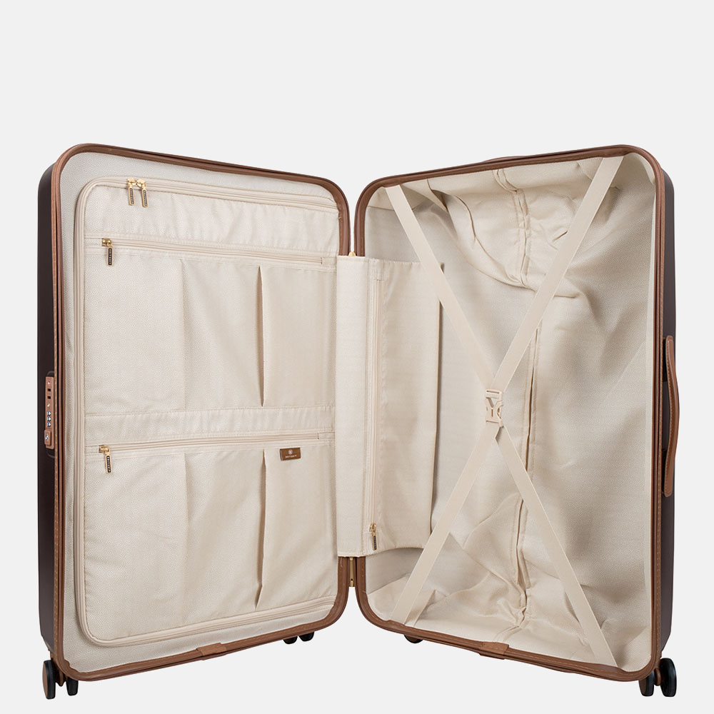 SUITSUIT Fab Seventies Classic koffer 76 cm espresso black bij Duifhuizen