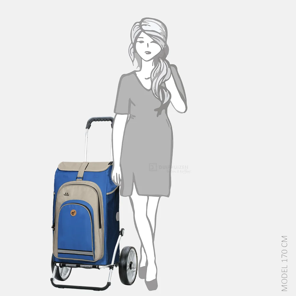 Andersen Royal Hydro 2.0 boodschappentrolley kogellagers blauw bij Duifhuizen