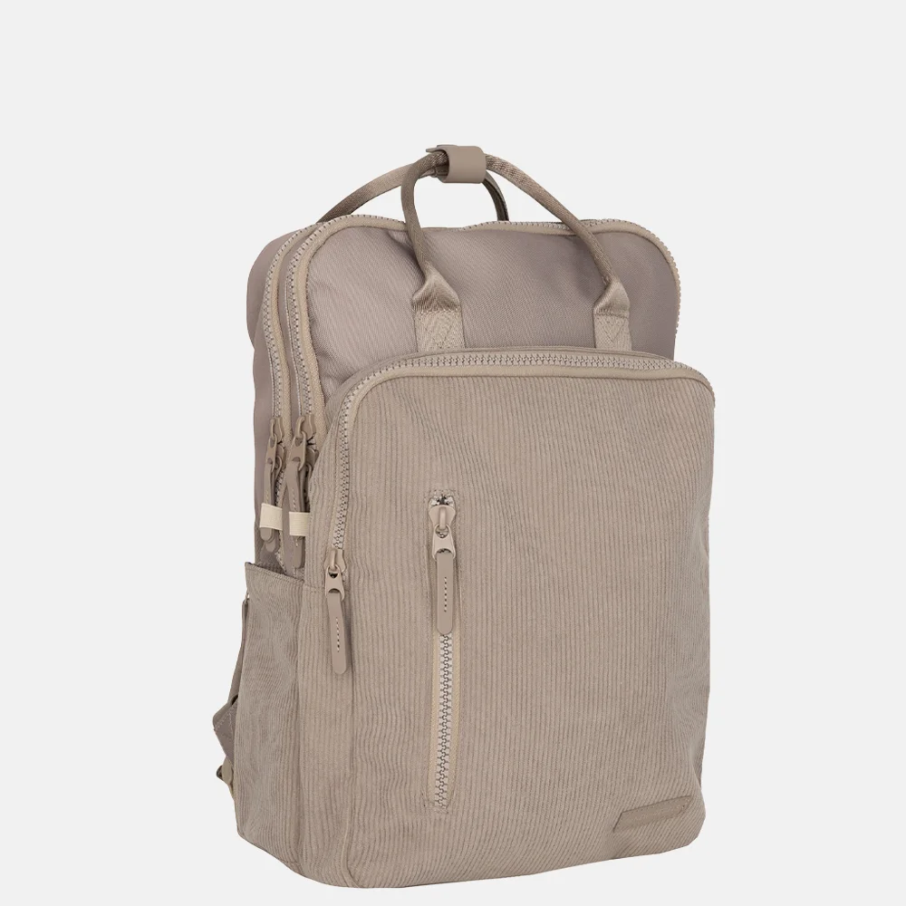 New Rebels Milwaukee rugzak ribby taupe bij Duifhuizen