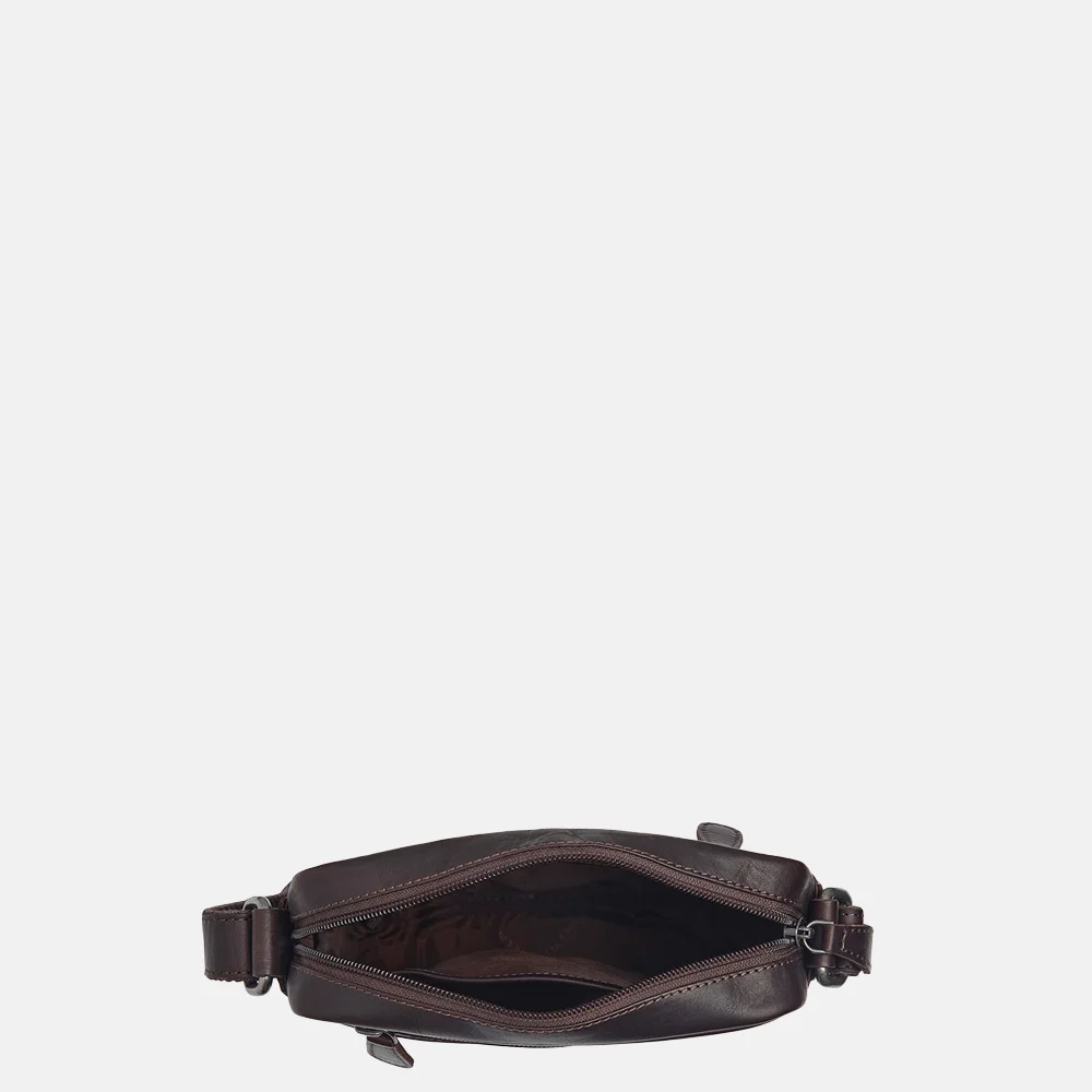 Chesterfield Laveno schoudertas S dark brown bij Duifhuizen