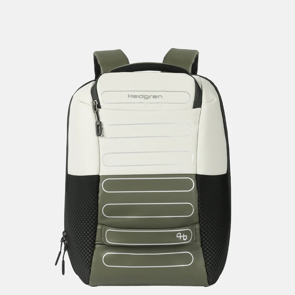 Hedgren Comby laptoprugzak 15.6 inch vaporous grey/olive bij Duifhuizen