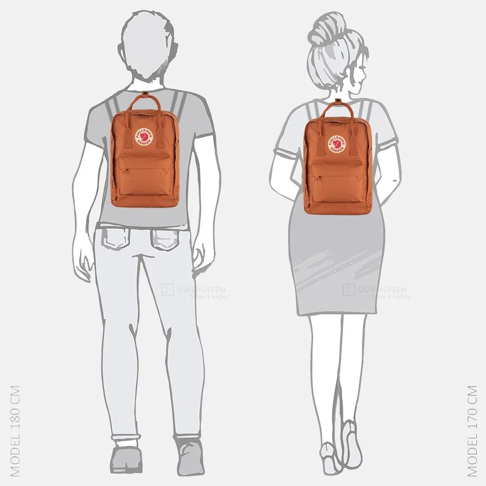 Fjallraven Kanken laptop rugzak 15 inch terracotta brown bij Duifhuizen