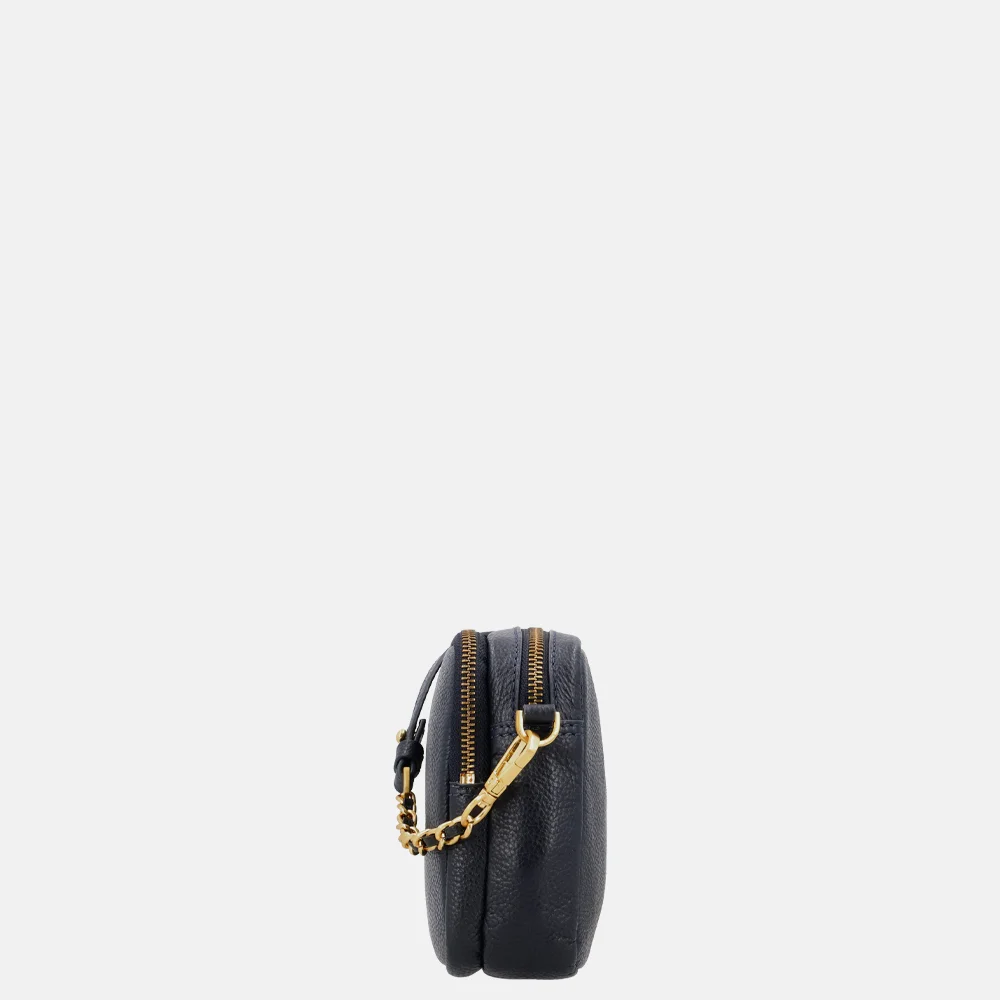 Loulou Essentiels Emilie crossbody tas dark blue bij Duifhuizen