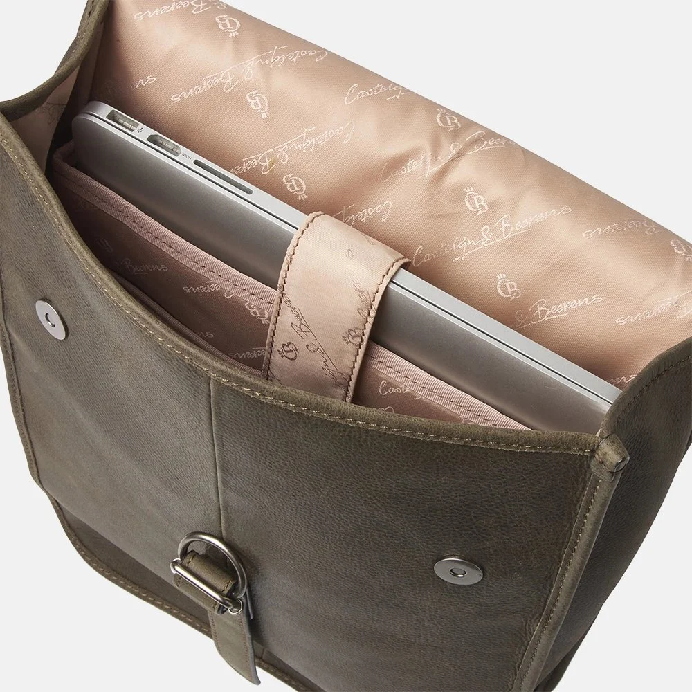 Castelijn & Beerens Carisma rugzak 15.6 inch dark military bij Duifhuizen