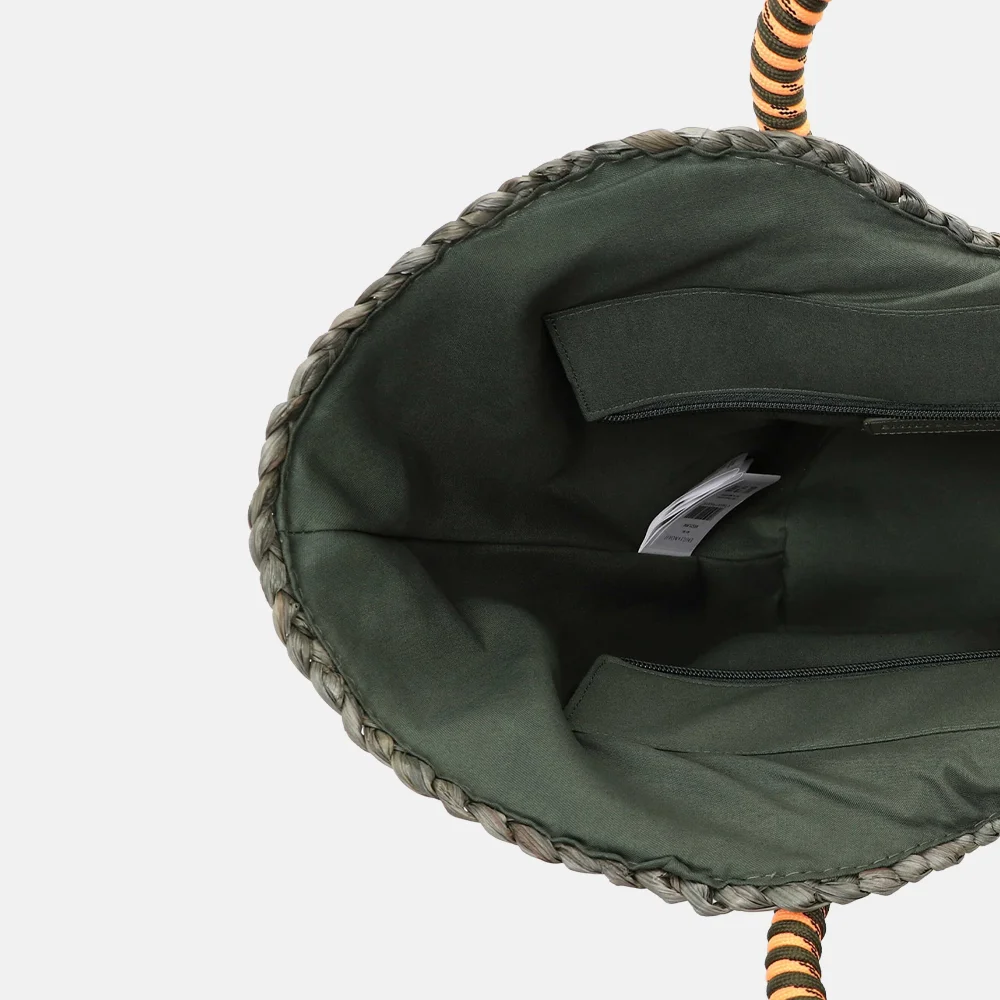 Emily & Noah Jolanda handtas riet khaki bij Duifhuizen