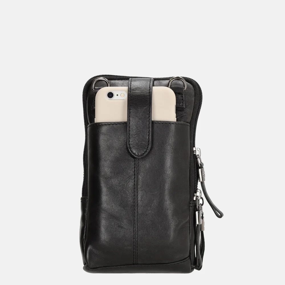 Micmacbags Everyday telefoontas zwart bij Duifhuizen