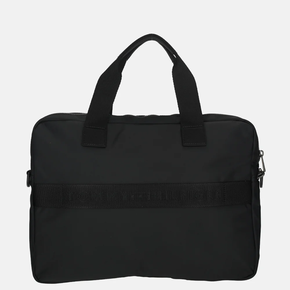 Tommy Hilfiger Repreve laptoptas 15 inch black bij Duifhuizen