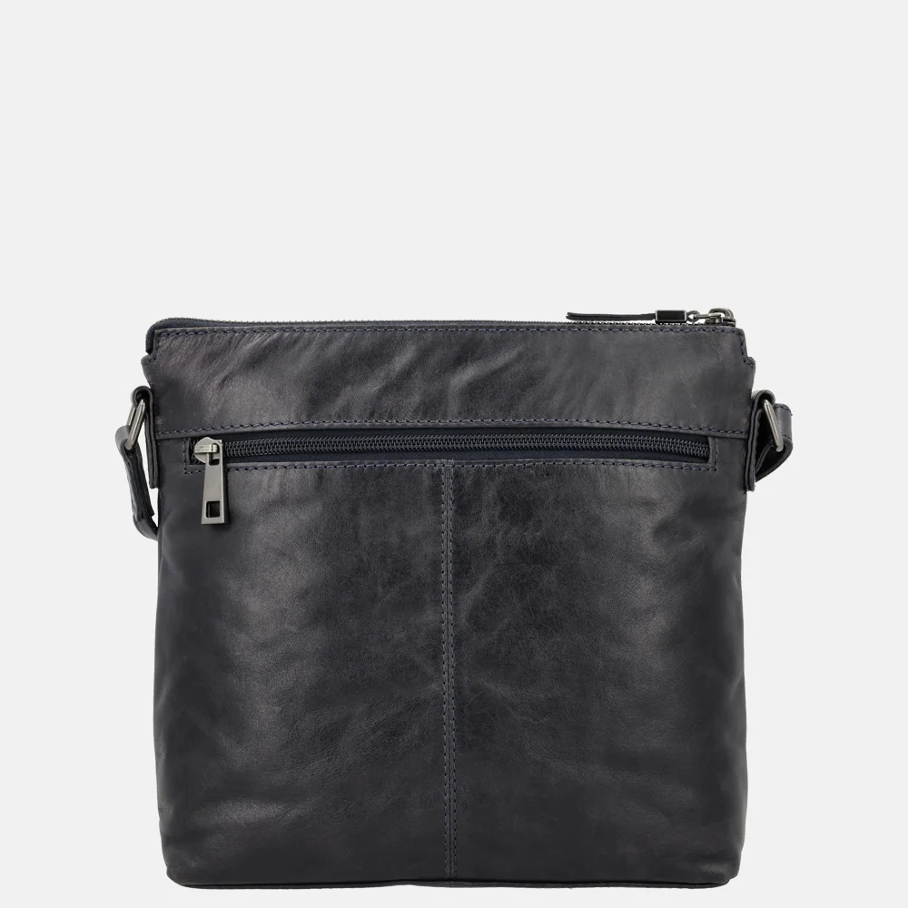 Hide & Stitches Idaho crossbody tas donkerblauw bij Duifhuizen