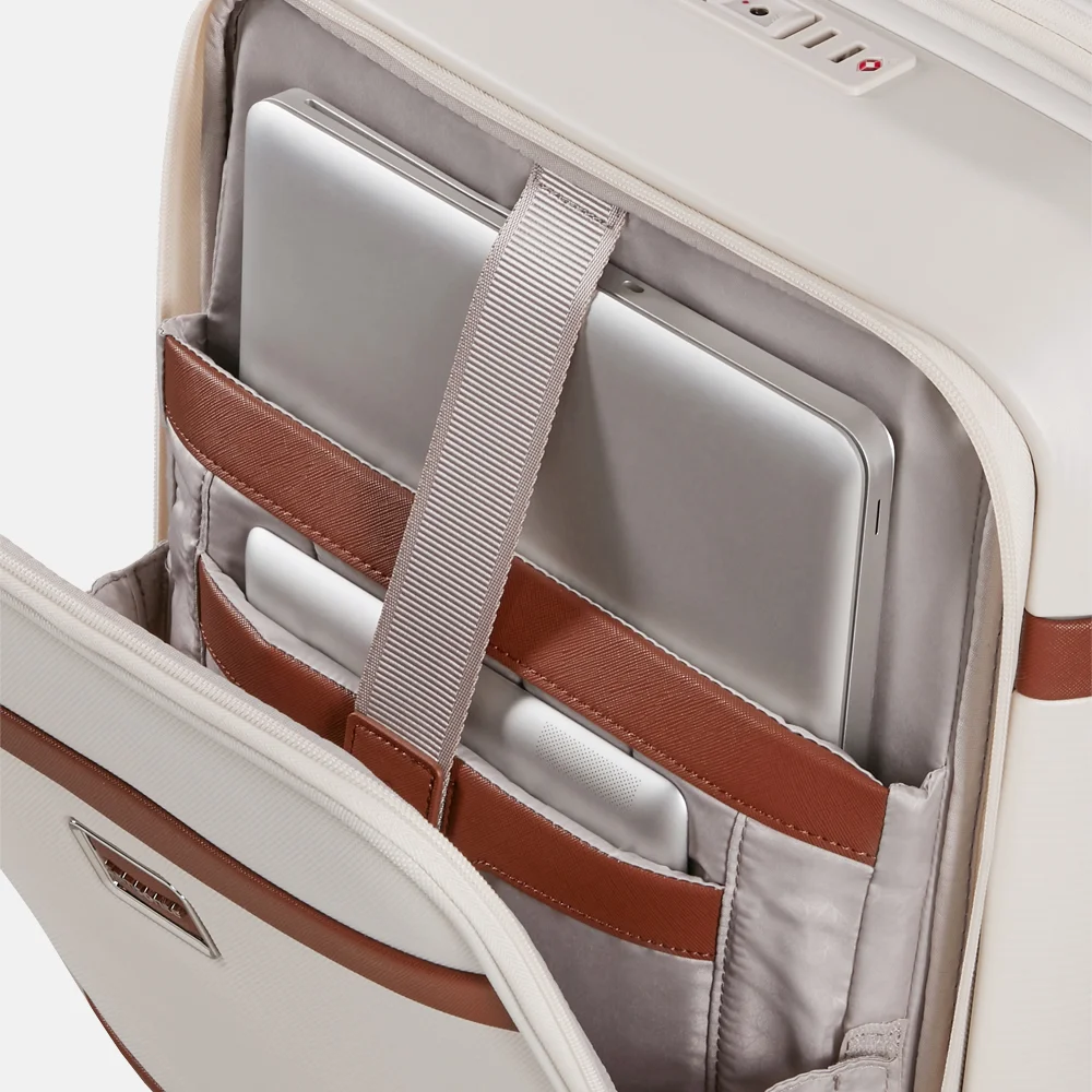 Samsonite Image spinner handbagage koffer expendable 55 cm ivory bij Duifhuizen