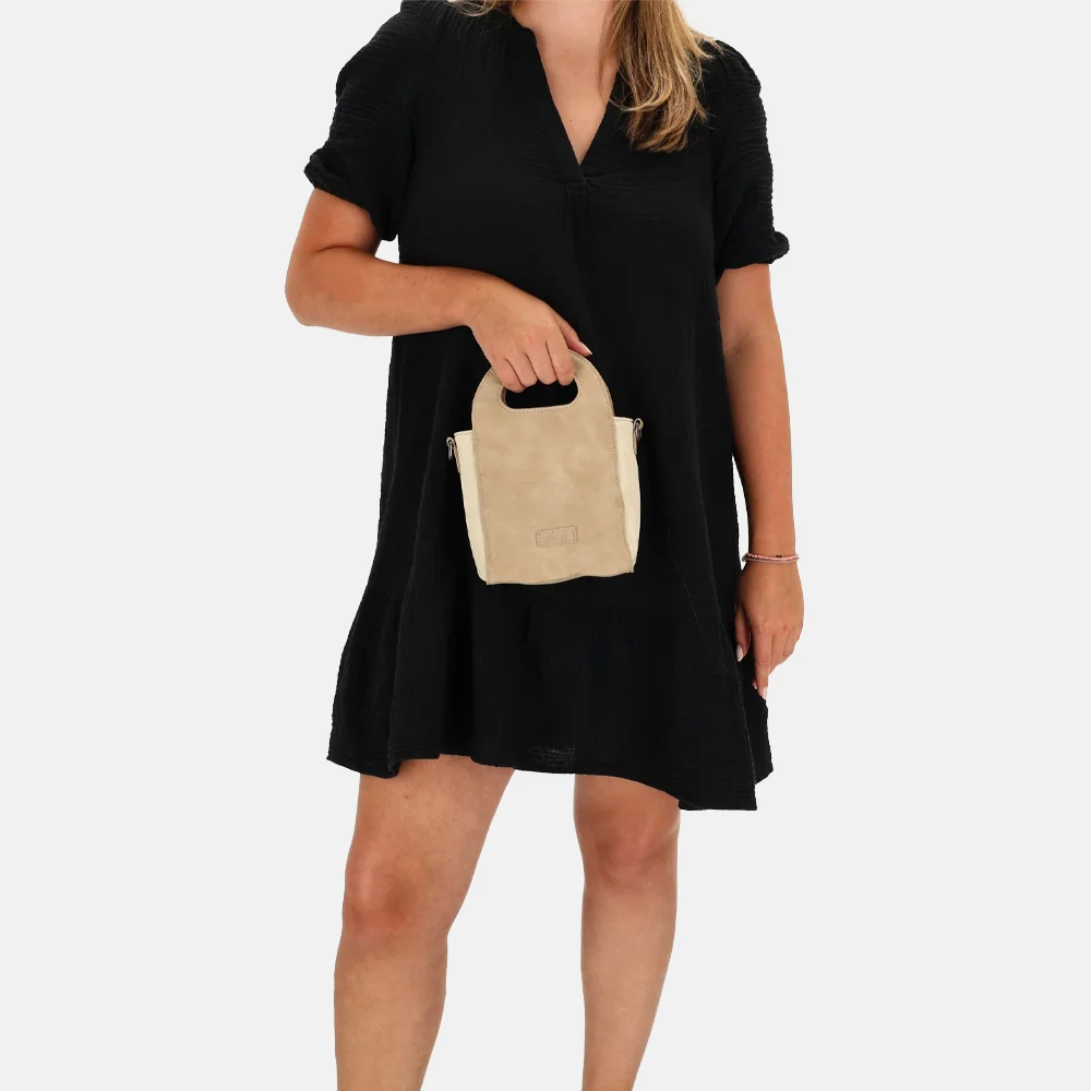 Zebra Trends Selene handtas XS/S creme bij Duifhuizen