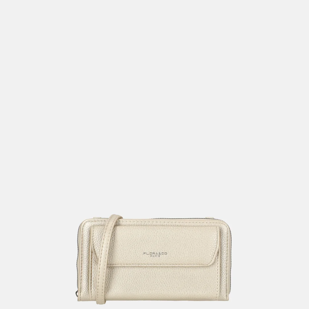 Flora & Co portemonnee/ crossbody tas ivory