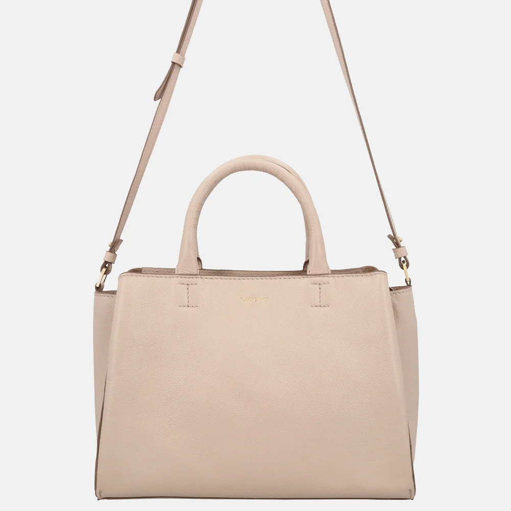 Loulou Essentiels Vera handtas cashmere bij Duifhuizen