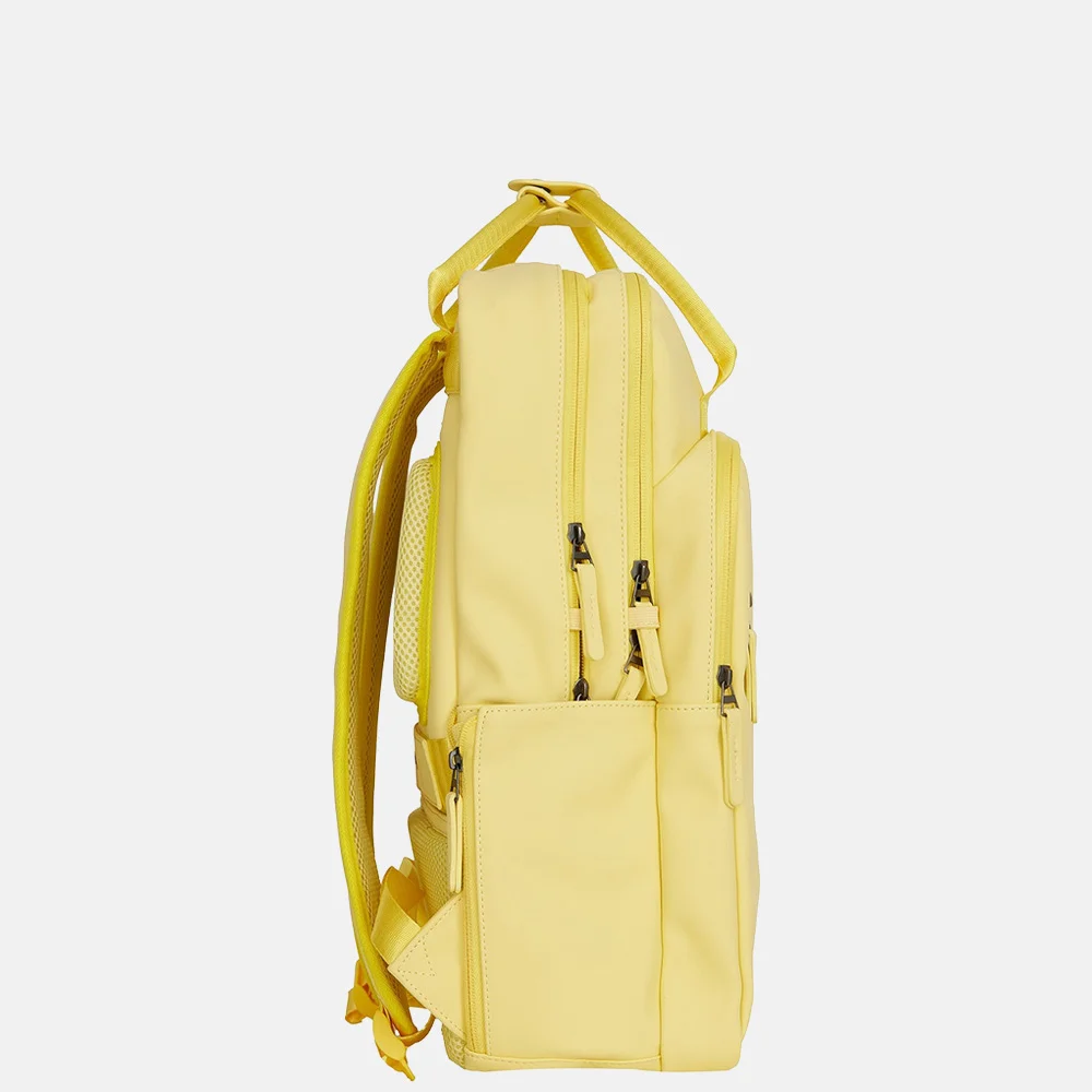 New Rebels William rugzak 15.6 inch butter yellow bij Duifhuizen
