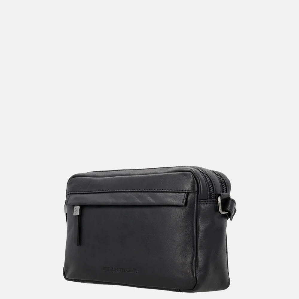 Hide & Stitches Porto schoudertas black bij Duifhuizen