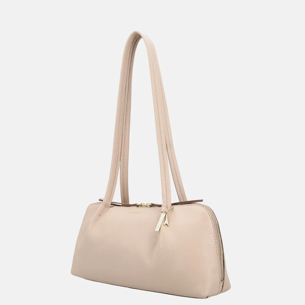 Loulou Essentiels Elodie schoudertas cashmere bij Duifhuizen