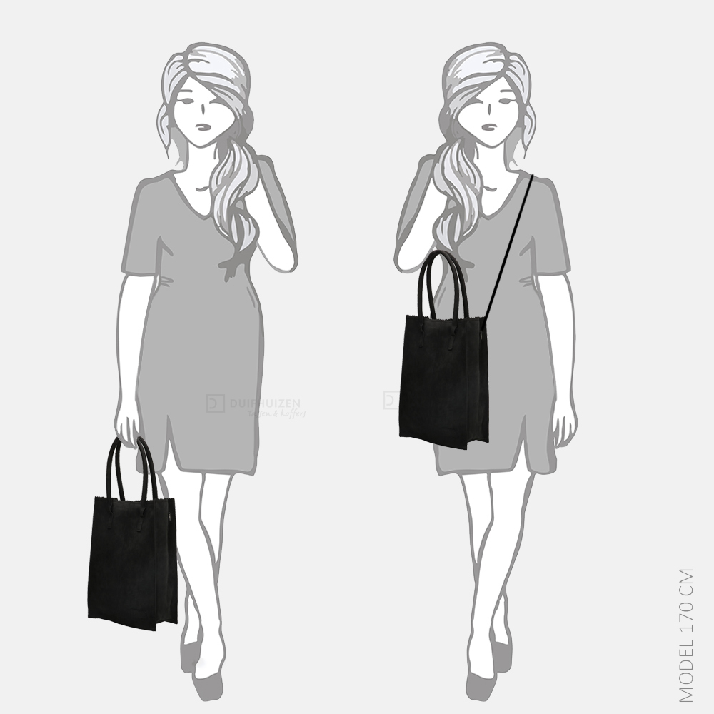 Zebra Trends Rosa shopper black bij Duifhuizen