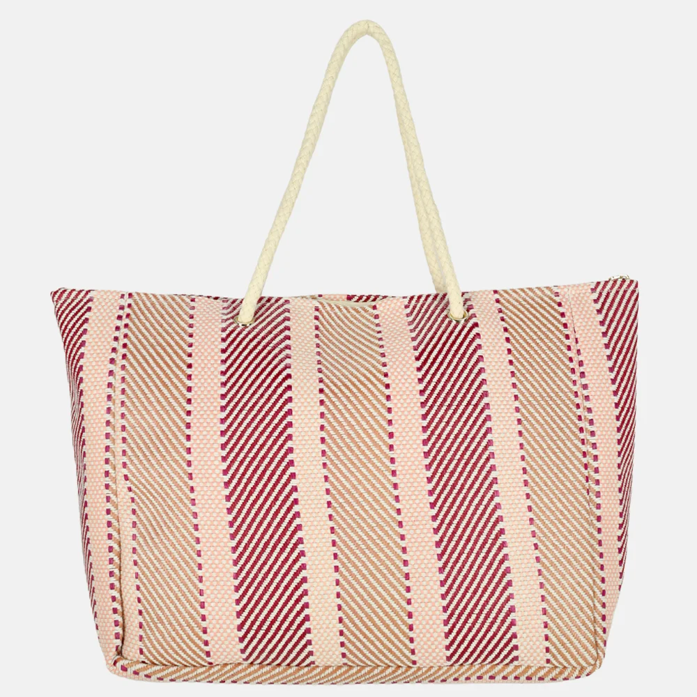 Laurent David Valerie strandtas multi pink bij Duifhuizen