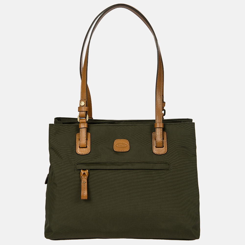 Bric's X-bag shopper olive bij Duifhuizen