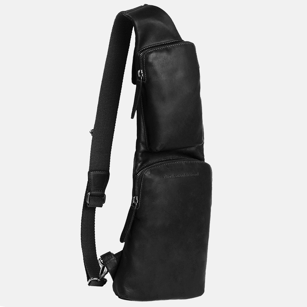 Chesterfield Logan rugzak/crossbody tas black bij Duifhuizen