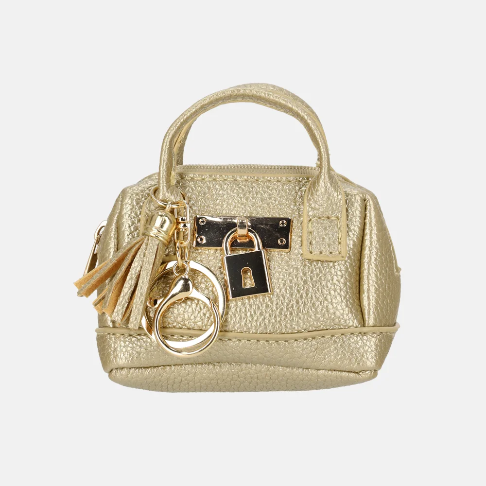 Beagles bag charm/tassenhanger goud