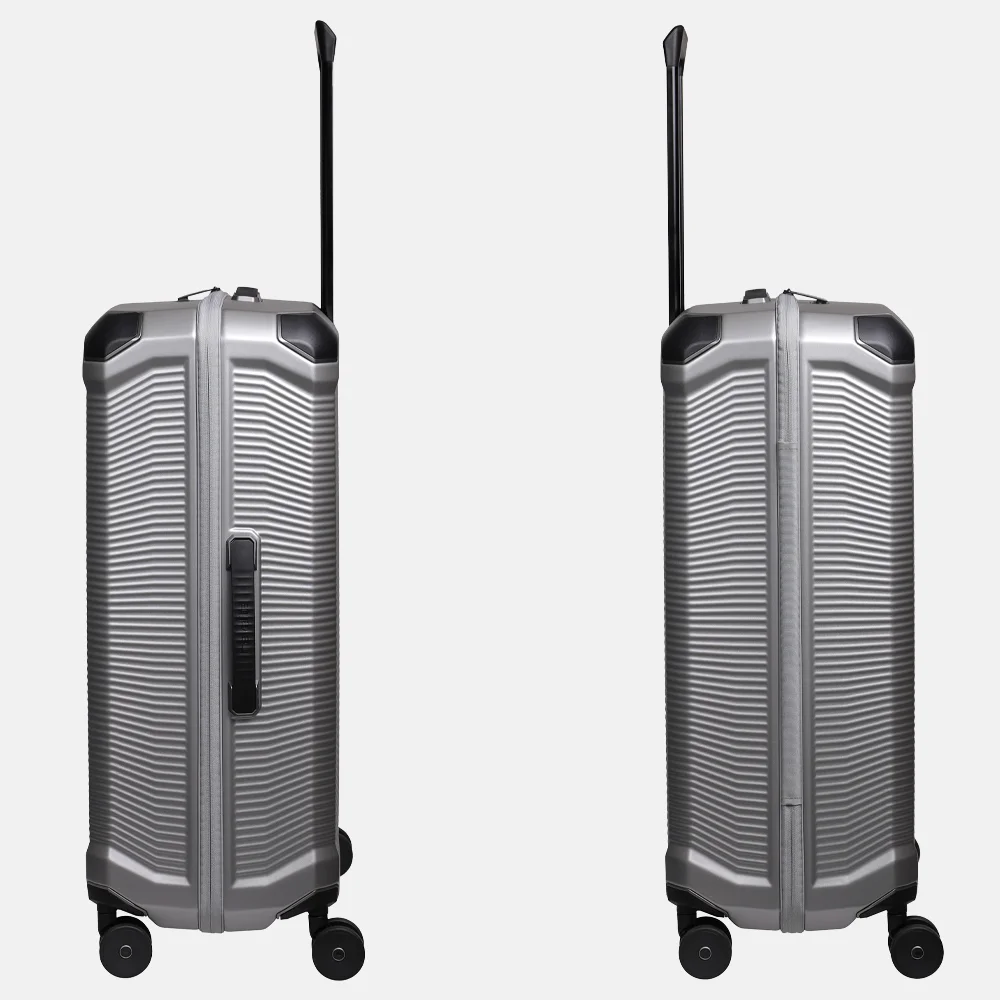 Travelite Millennium spinner reiskoffer 76 cm zilver bij Duifhuizen