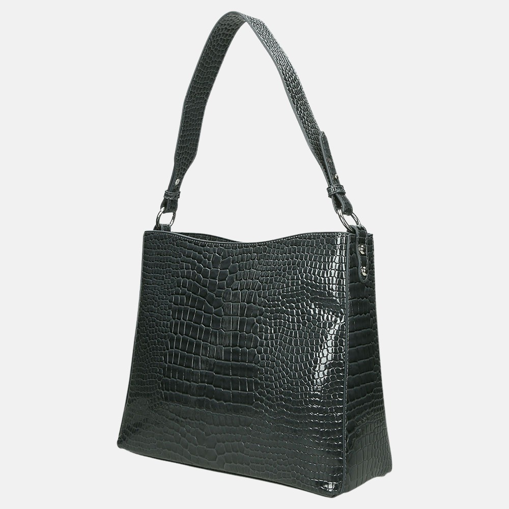 HVISK Amble Croco buideltas dark grey bij Duifhuizen