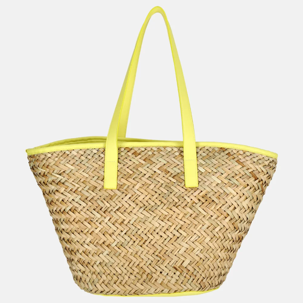 Valentino Bags Samuela shopper natur/giallo bij Duifhuizen