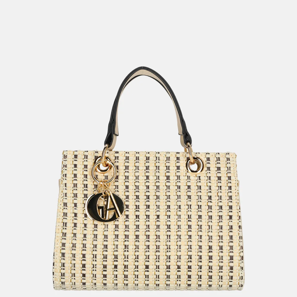 Firenze Bouclé handtas beige bij Duifhuizen