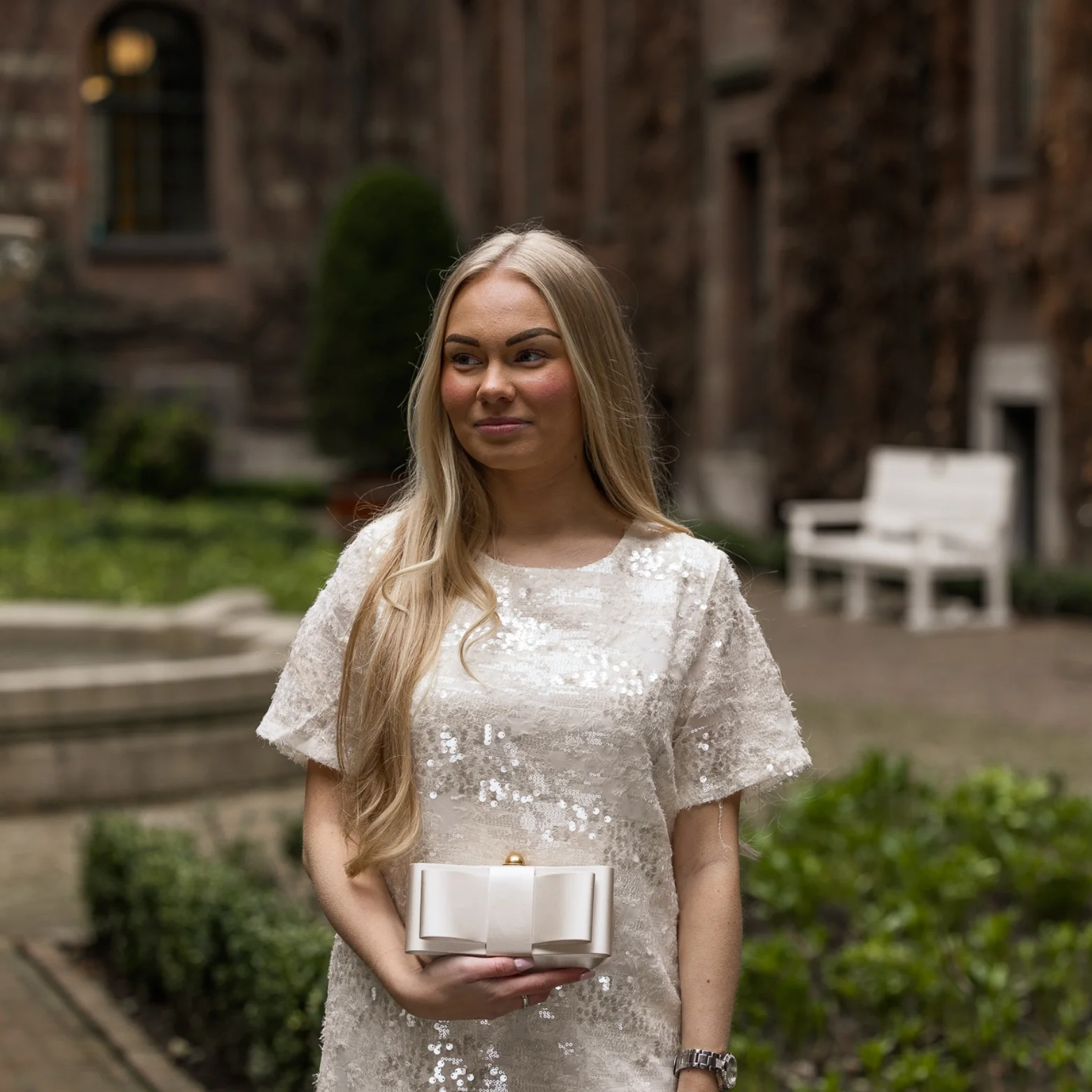 Ted Baker Bowelaa crossbody tas ivory bij Duifhuizen