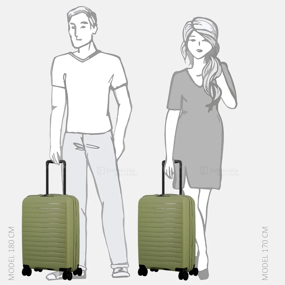 Jump Spinner Expendable Striper handbagage koffer 55 cm light green bij Duifhuizen