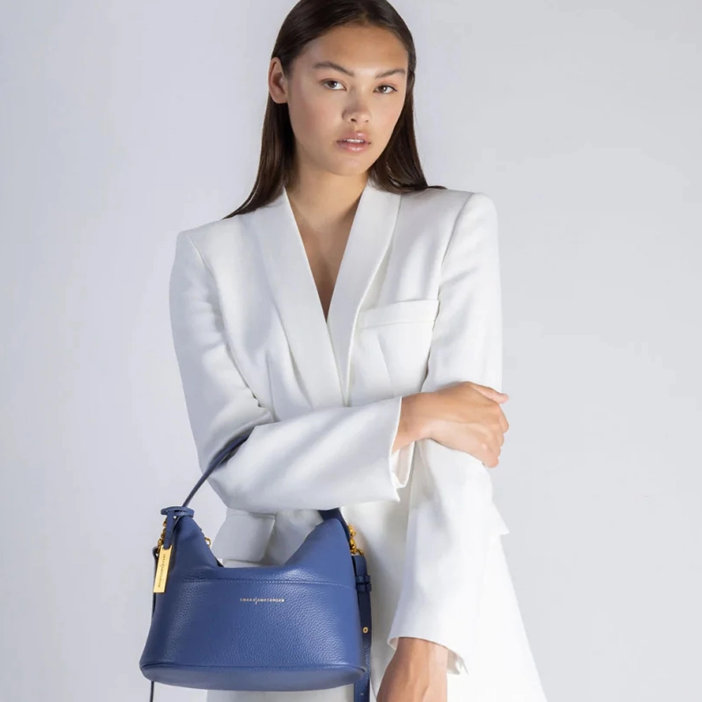 Smaak Amsterdam Kim crossbody tas blueberry bij Duifhuizen