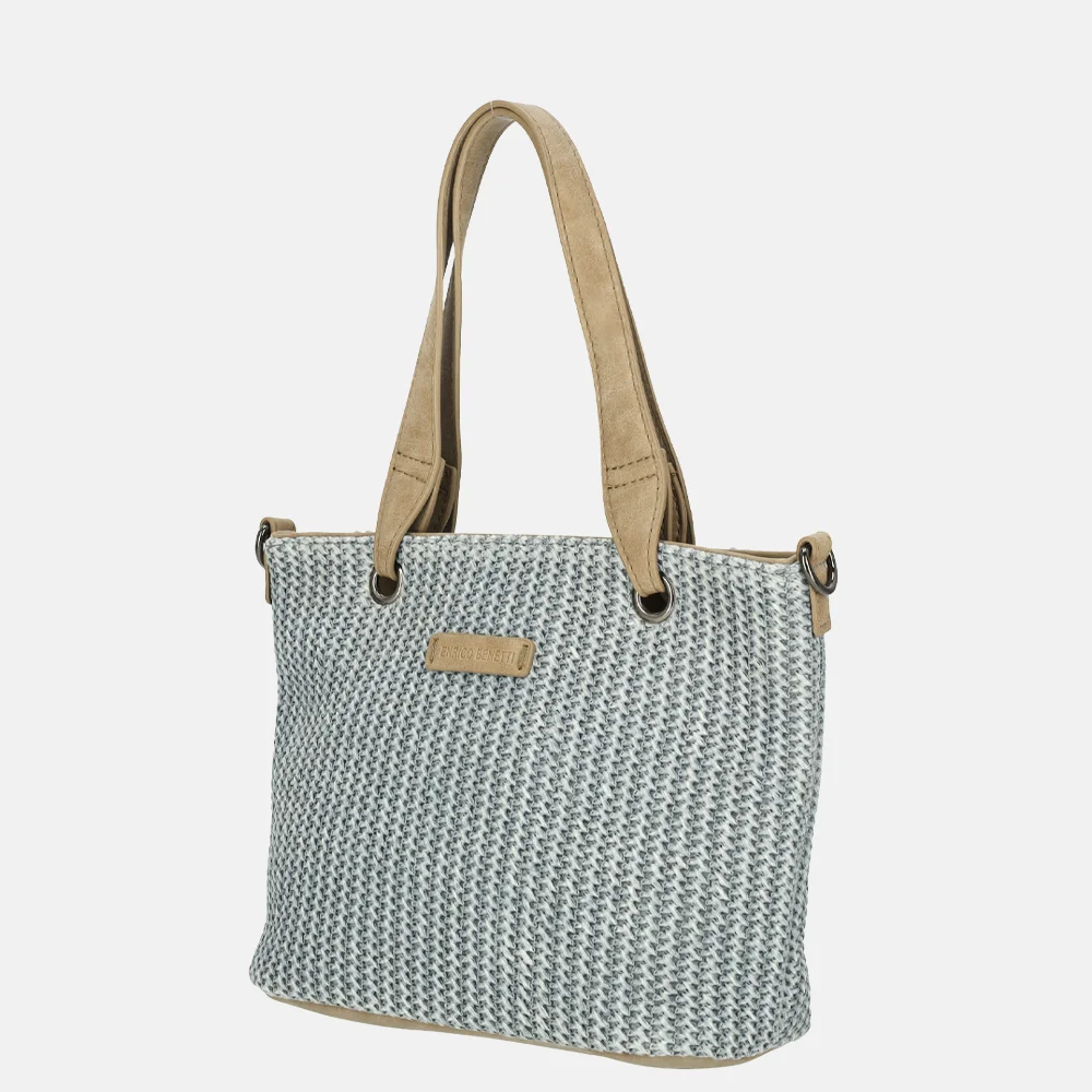 Enrico Benetti Raffia handtas S lichtblauw bij Duifhuizen