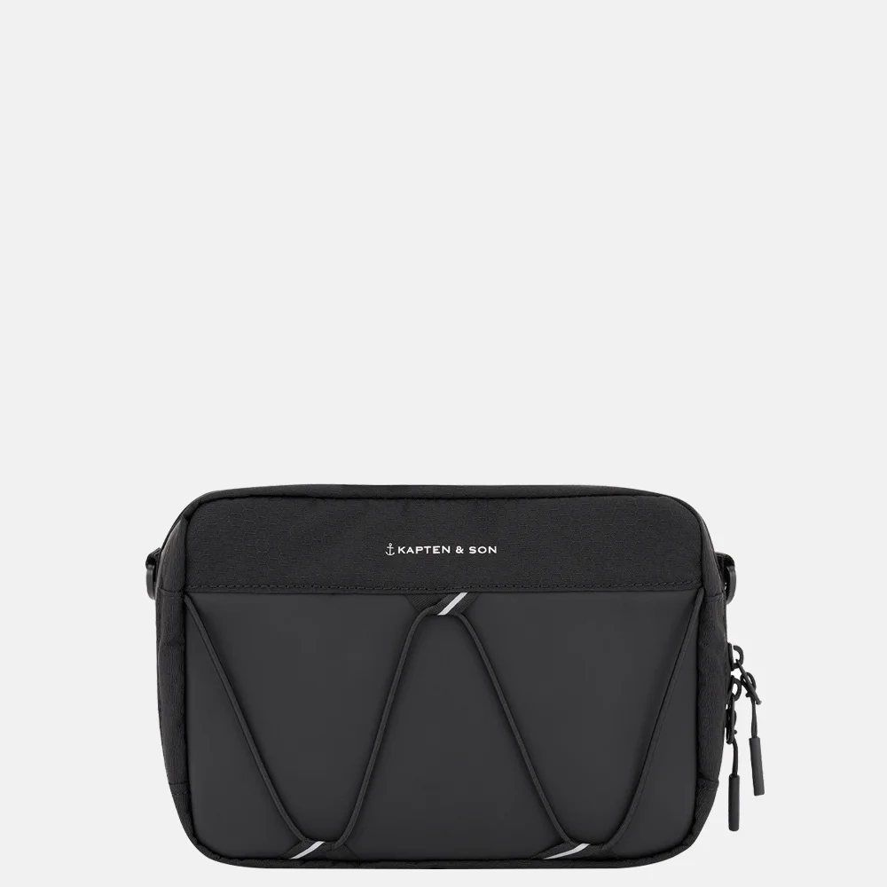 Kapten & Son Banff crossbody tas all black bij Duifhuizen